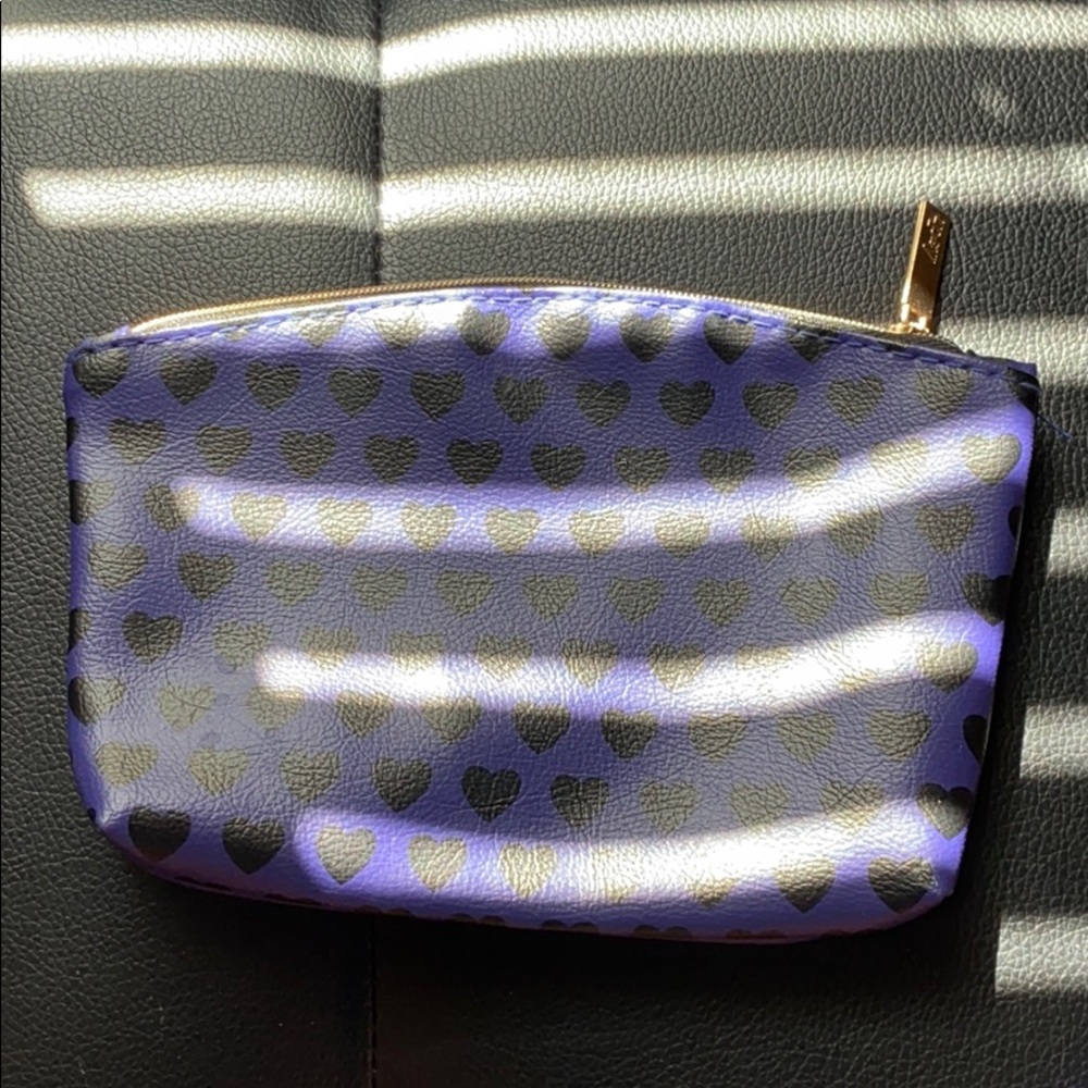 Purple and black bag